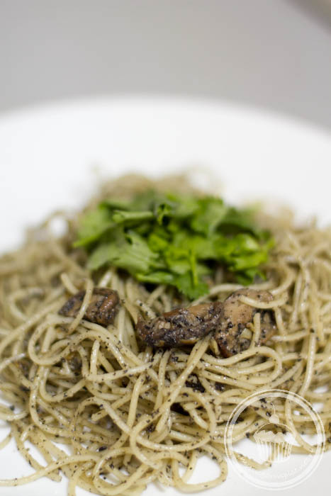 Pasta with Black Sesame Sauce